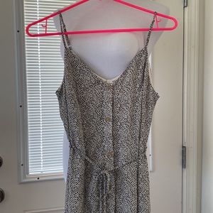 Sexy but simple animal print midi dress